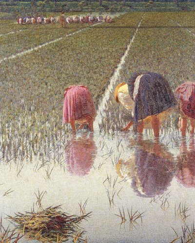 Voor tachtig centen, door Angelo Morbelli, detail door Angelo Morbelli