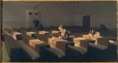 Italië, Venetië, De Kerstmis van degenen die achterblijven door Angelo Morbelli
