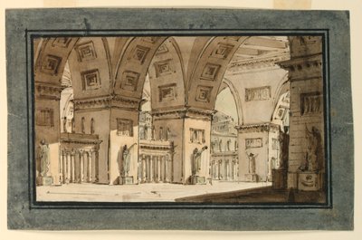 Toneelontwerp, Interieur van Paleis door Angelo Toselli