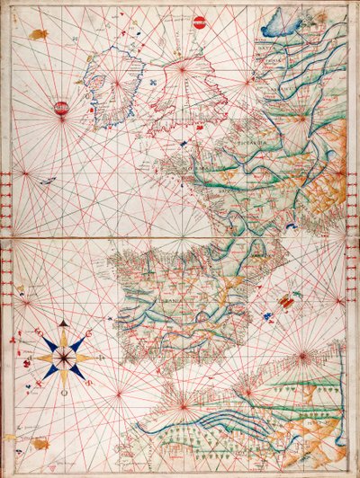 Atlantische kusten van Europa en westelijke Middellandse Zee door Angelo de Conte Freducci