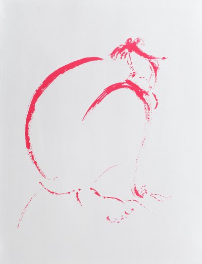 Gevouwen Naakt Crimson, 2006 door Angie Kenber