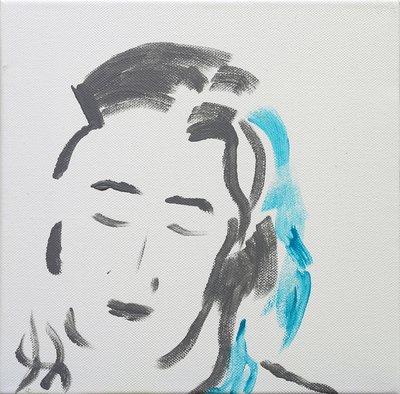 Portret van een serene vrouw door Angie Kenber