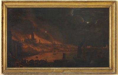 De Grote Brand van Londen, ca. 1666-1700 door Anglo Dutch School