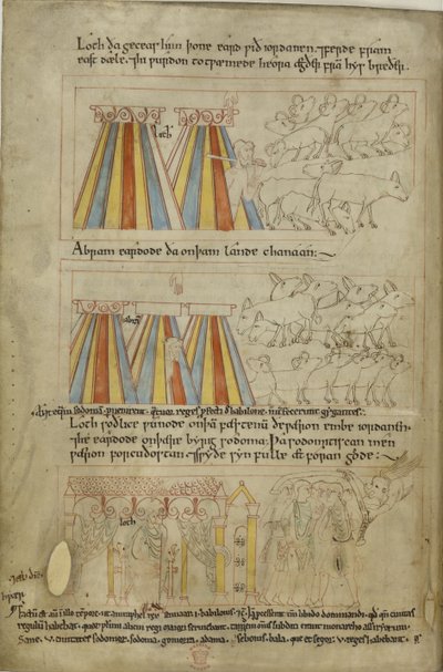Lot en Abraham door Anglo Saxon
