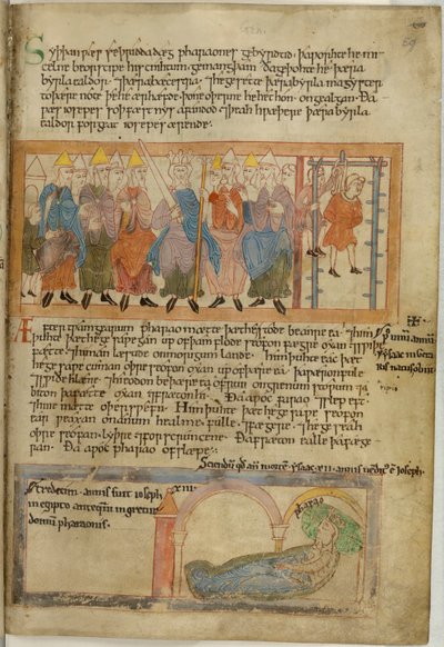 Farao laat zijn hoofdbakker ophangen door Anglo Saxon