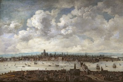 Uitzicht op Londen vanuit Southwark door Anglo Dutch School
