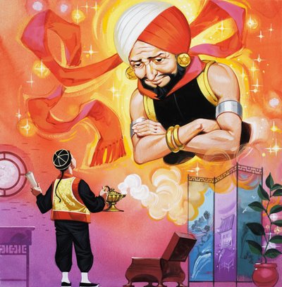 Aladdin en zijn wonderbaarlijke lamp door Angus McBride