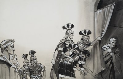 Claudius (10BC-54AD) (gouache op papier) door Angus McBride
