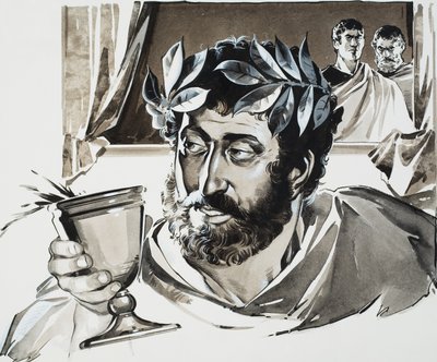 Keizer Commodus (gouache op papier) door Angus McBride