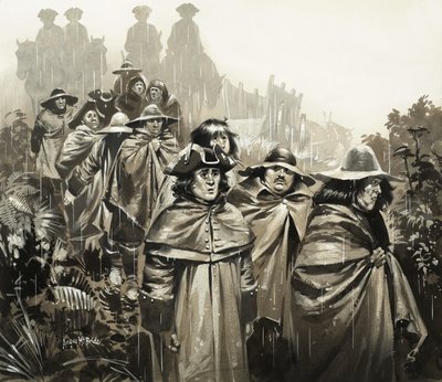 Mannen in de regen door Angus McBride