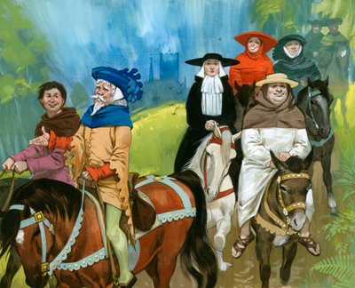 De pelgrims van Canterbury door Angus McBride