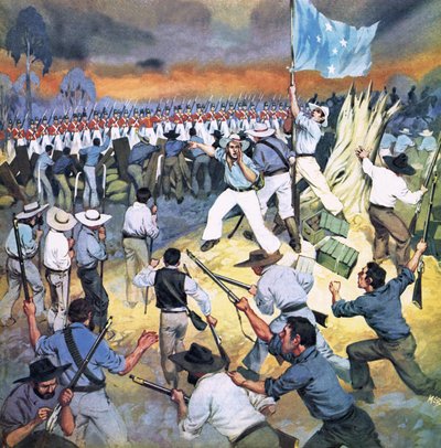 De verdediging van de Eureka Stockade door Angus McBride