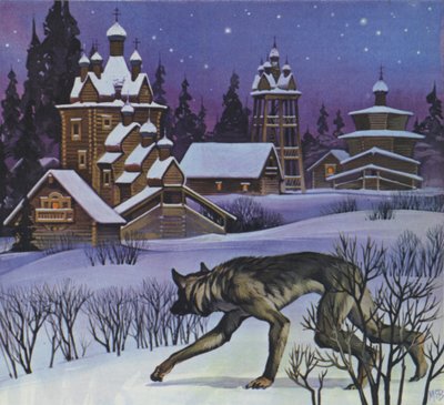Weerwolven (kleurenlitho) door Angus McBride