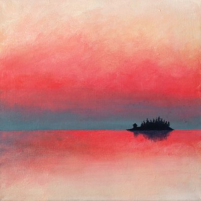 Rustige zonsondergang op het eiland door Ania Witwitzka