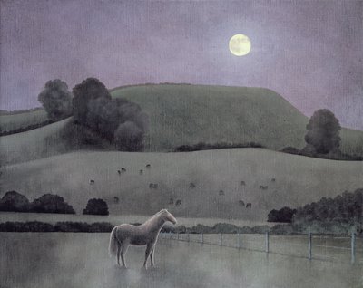 Paard in maanlicht, 2005 door Anna Phillips