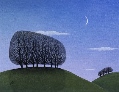 Maanopkomst door Anna Phillips