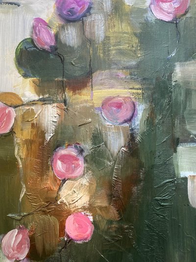 Roze bloemenmotieven door Anna-Karin Bergius