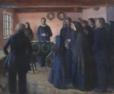 Een begrafenis door Anna Ancher