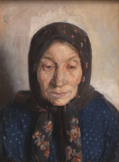 De Vrouw van een Oude Visser door Anna Ancher