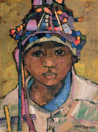 Portret van een jongen door Anna Contemporary Artist Kostenko