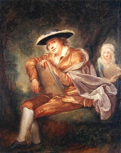 E.F. Thersbusch, de echtgenoot van de schilder door Anna Dorothea Therbusch
