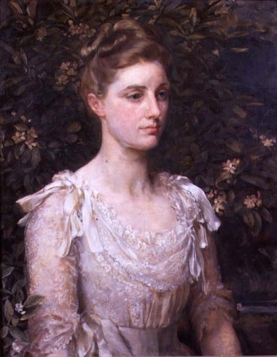 Portret van Cecilia Farrer door Anna Lea Merritt