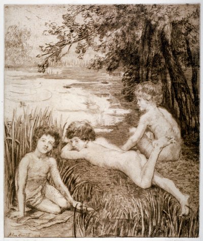 Wilde Eend, 1913 door Anna Lea Merritt