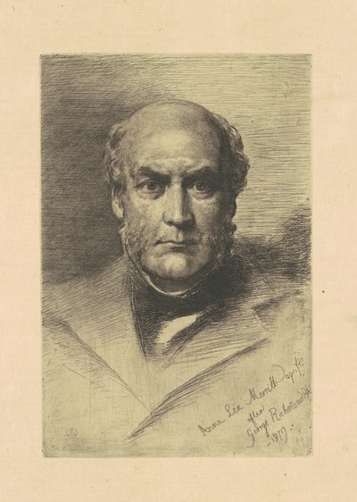 Sir Gilbert Scott door Anna Lea Merritt, after George Richmond