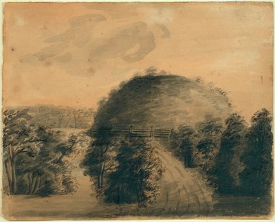 Tekening van Big Mound door Anna Maria Von Phul door Anna Maria von Phul