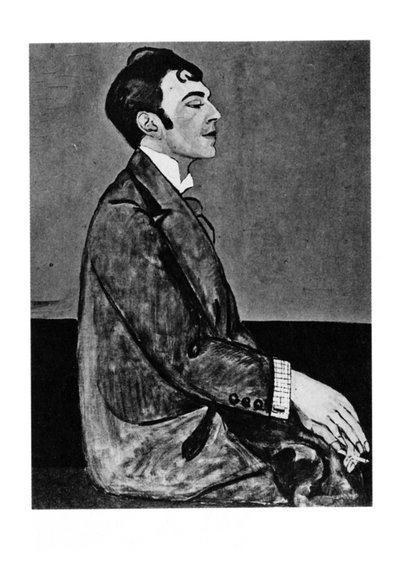 Portret van de dichter Osip Mandelstam 1891-1938 door Anna Mikhaylovna Zelmanova Tchudovskaya