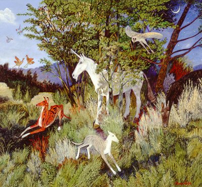 Een andere plaats, 2008 (acryl) door Anna Pugh