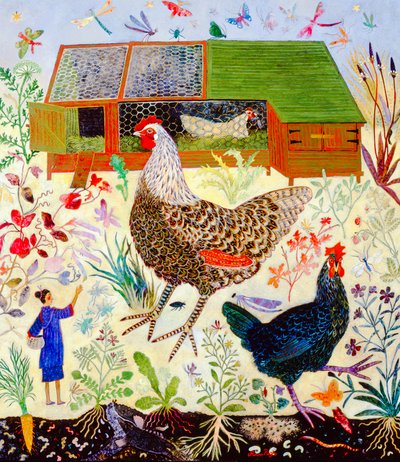 Vlinders, 2007 (acryl) door Anna Pugh