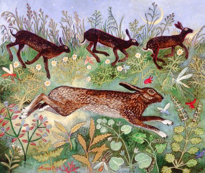 Maanloop, 2010 (acryl) door Anna Pugh
