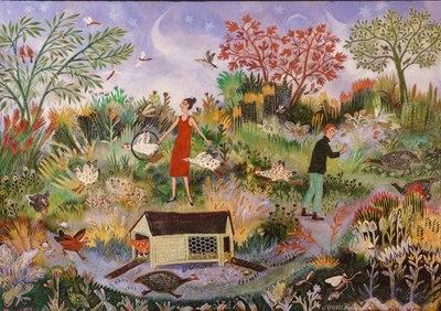 Een twee drie, 2019 (acryl) door Anna Pugh