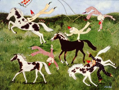Oefening baart kunst, 2010 (acryl) door Anna Pugh