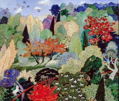 De nestboom, 2007 (acryl) door Anna Pugh
