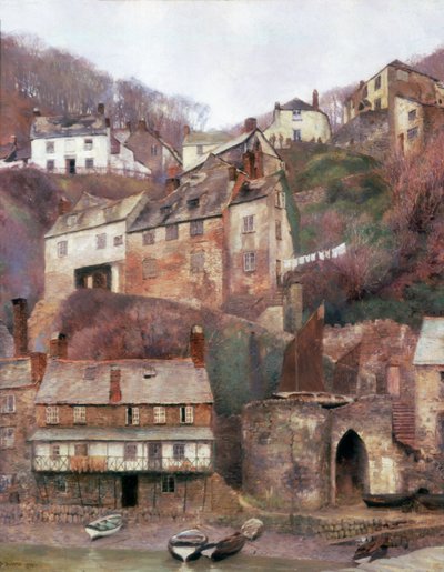 Clovelly door Anna Richards Brewster