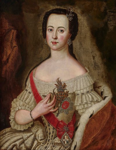 Portret van keizerin Catharina II door Anna Rosina Lisiewska