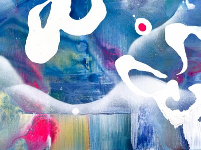 Levendig, vloeiend abstract door Anna Viklund