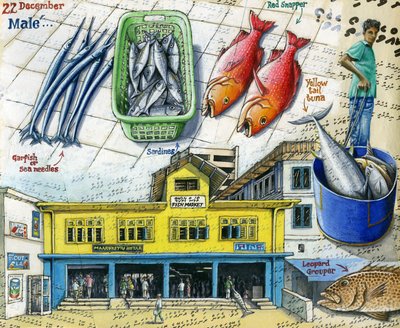 Vismarkt door Annalisa Morrocco