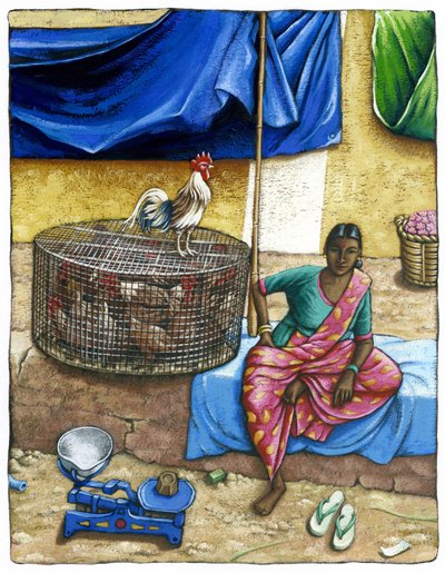 Mysore markt door Annalisa Morrocco