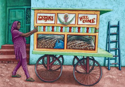 Straatverkoper, India, 2019 door Annalisa Morrocco