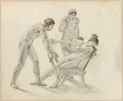 Hermione Wijst Orestes Af door Anne-Louis Girodet de Roucy-Trioson
