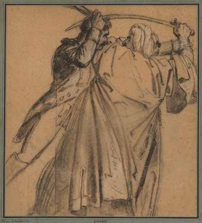 Twee Arabieren, voor De Opstand van Caïro door Anne-Louis Girodet de Roucy-Trioson