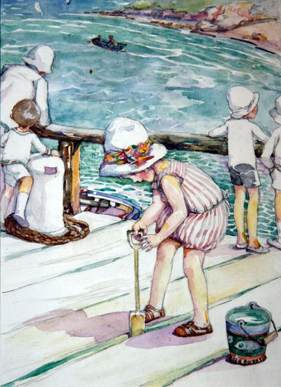 Hoe Evangeline haar spade verloor, 1929 door Anne Anderson