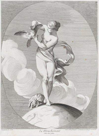 Aanraking, 1730-65 door Anne Claude Philippe de Caylus, Etienne Fessard