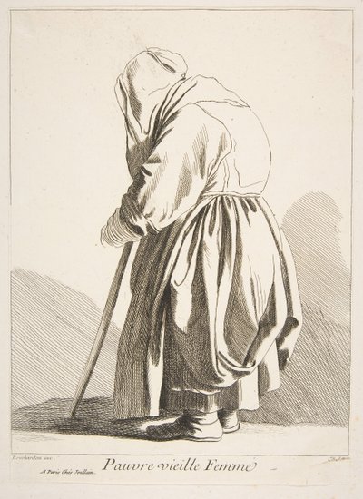 Een arme oude vrouw door Anne Claude Philippe de Caylus