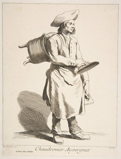 Kopergieter uit Auvergne, 1737 door Anne Claude Philippe de Caylus