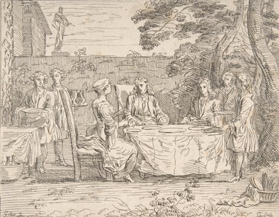 Distinguished Meal, ca. 1725-1765 door Anne Claude Philippe de Caylus