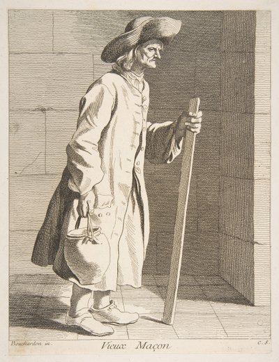 Oude metselaar, 1737 door Anne Claude Philippe de Caylus